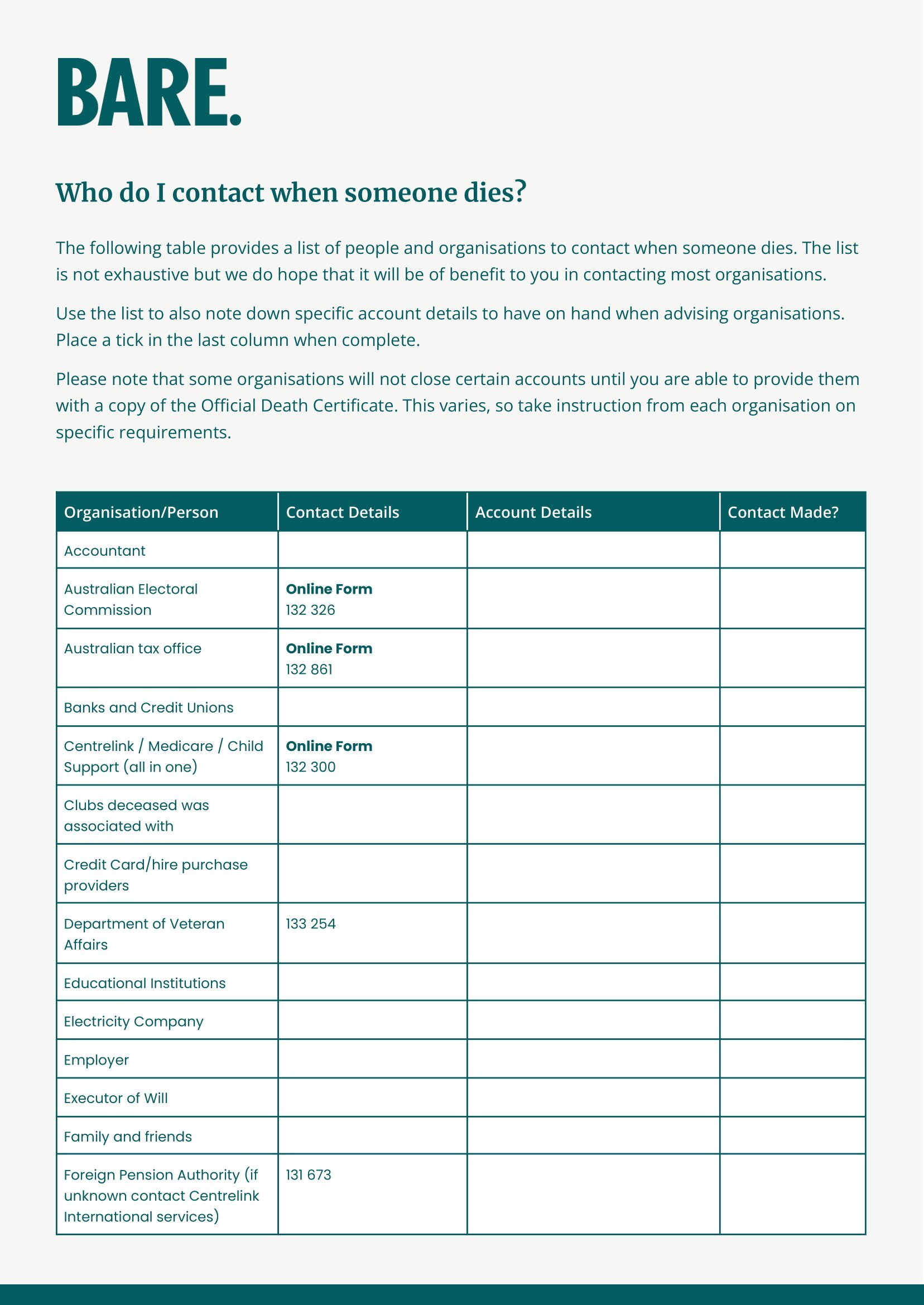 Funeral costs for pensioners How Centrelink can help. Bare